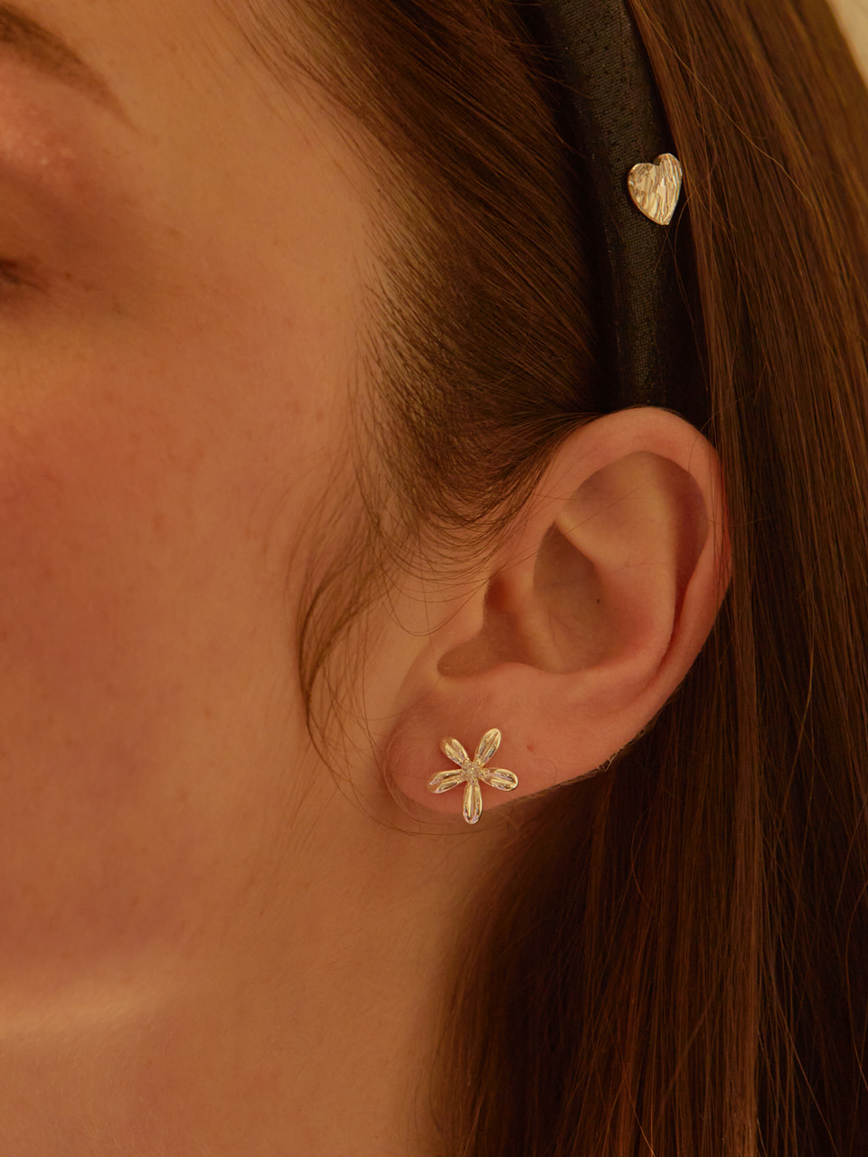 Fleur Silver Earring